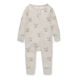 Aster & Oak Organic Zip Romper – Byron Bear Onesie