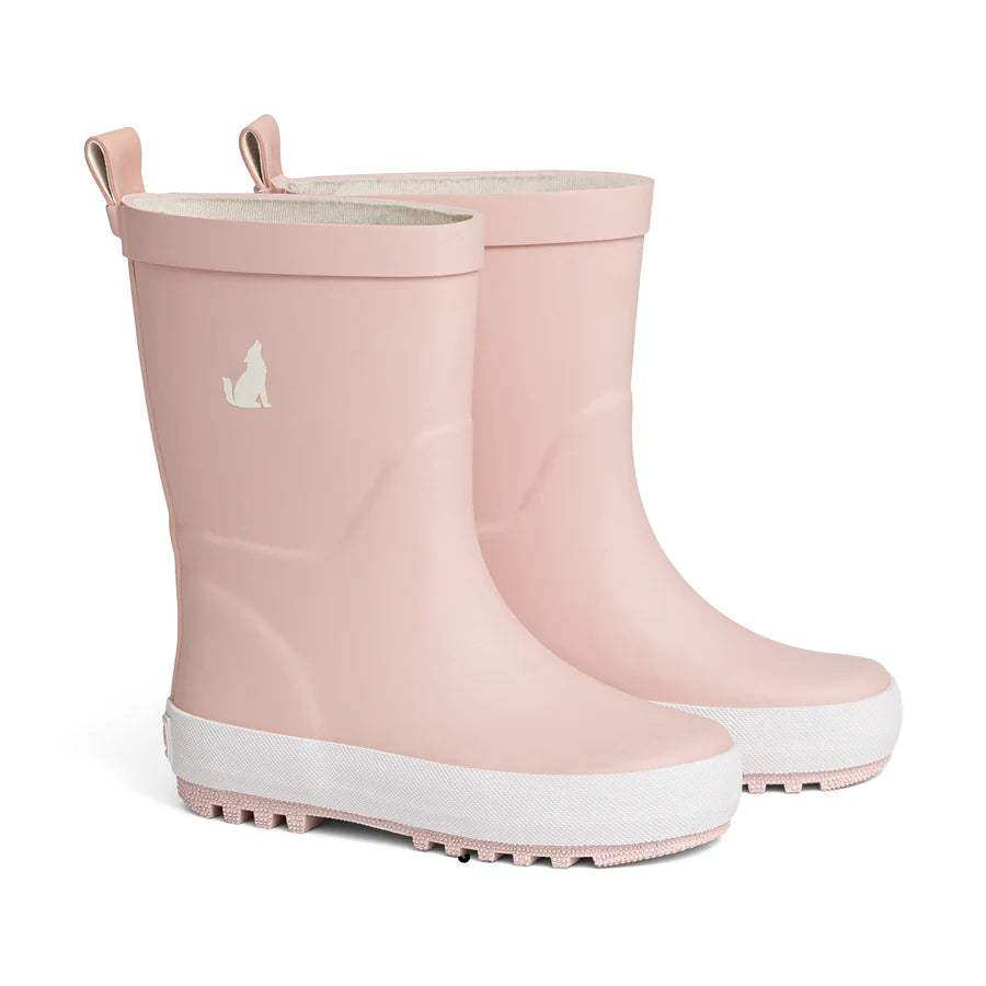 Crywolf Rain Boots Dusty Pink on white background.