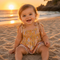 MilaMeli Baby Chloe Jumpsuit Sunrise Botanica Print