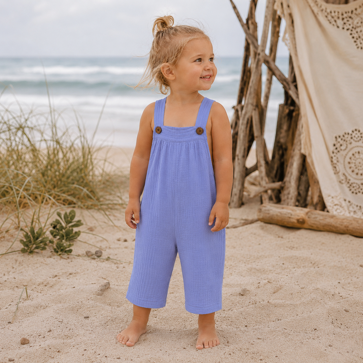 MilaMeli Frankie Overalls Periwinkle Blue