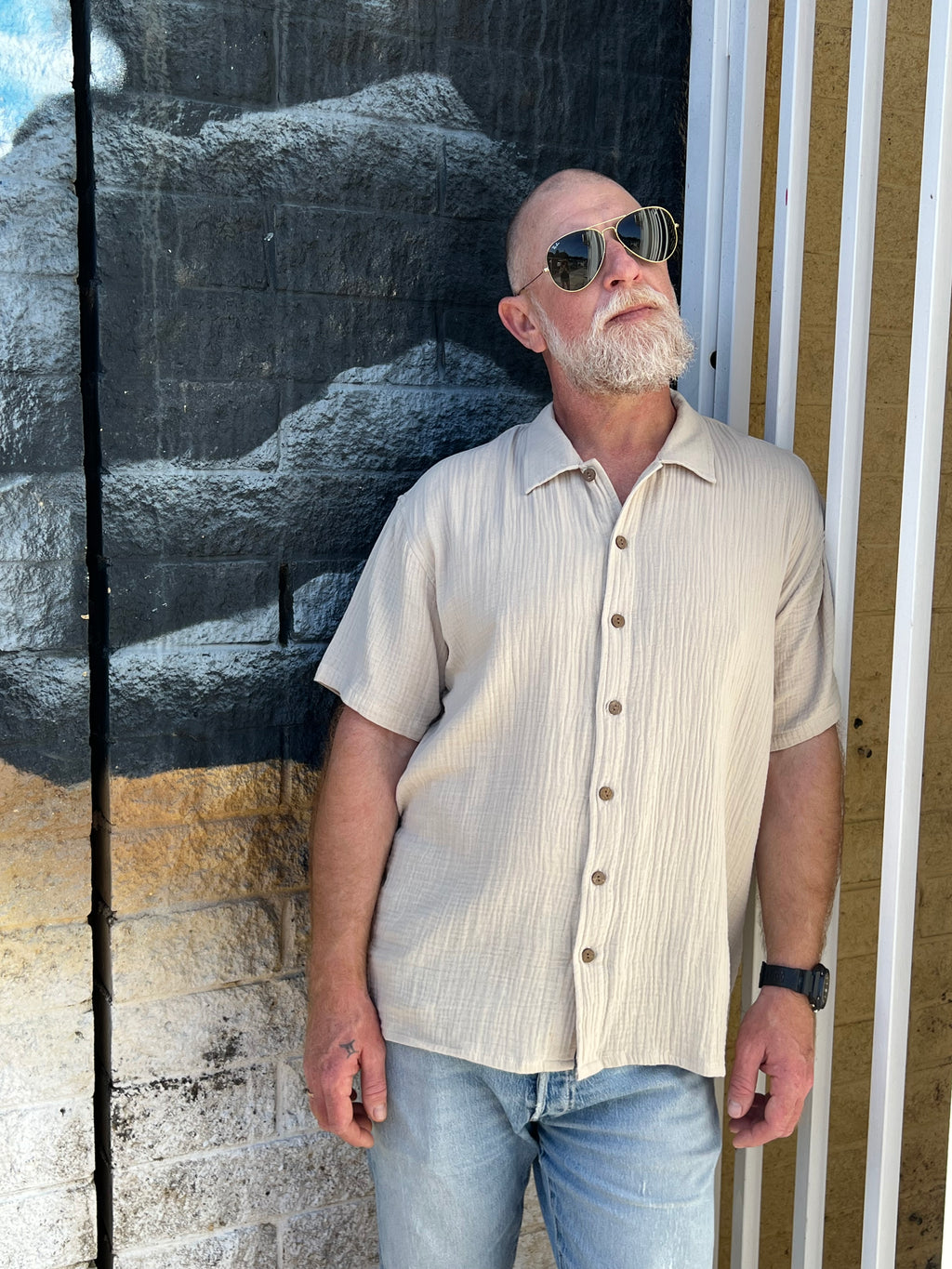 MilaMeli Tato Shirt Sandy Cotton Muslin