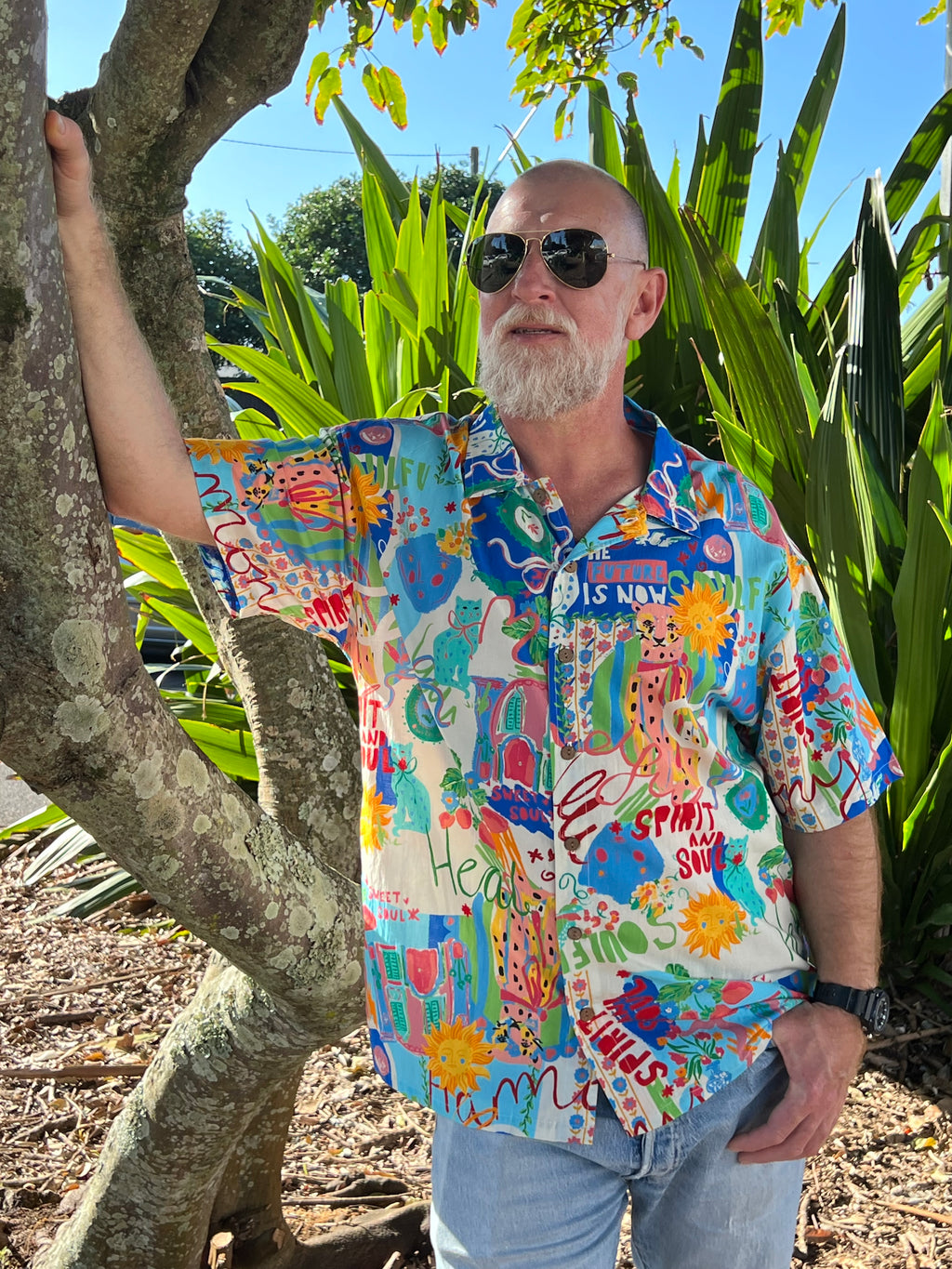 Tato Shirt Sweet Soul Song Rayon Print