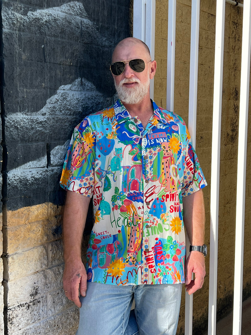 Tato Shirt Sweet Soul Song Rayon Print