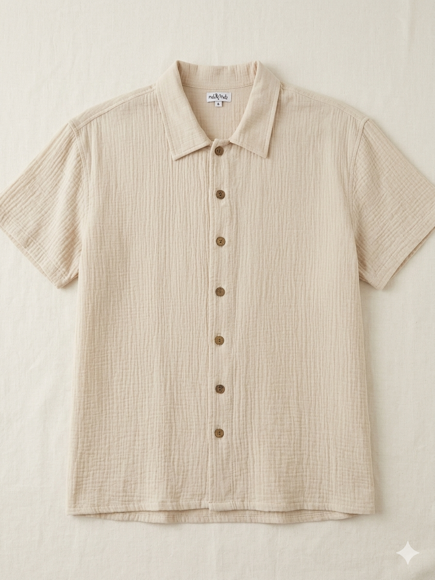 MilaMeli Tato Shirt Sandy Cotton Muslin