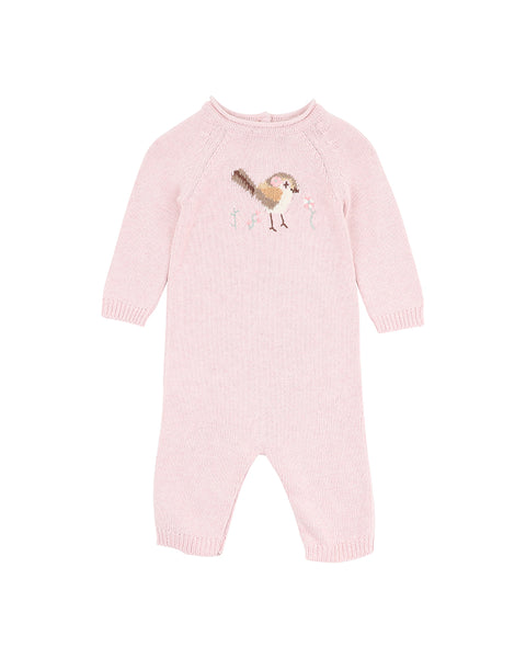 Minihaha Bebe Organic Cotton  Molly Bird Knitted Romper