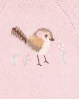 Minihaha Bebe Organic Cotton  Molly Bird Knitted Romper