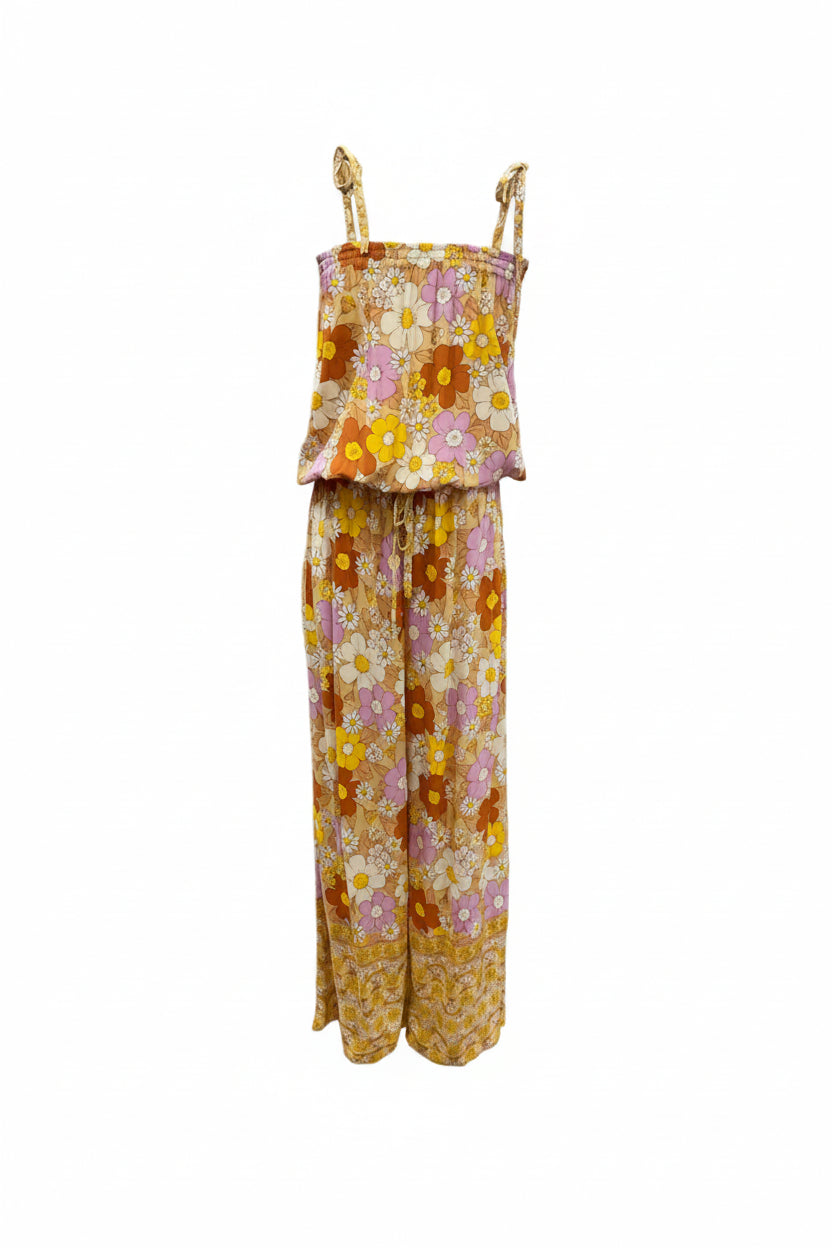 MilaMeli LOLA Wide Leg Pantsuit - Sun Daisy