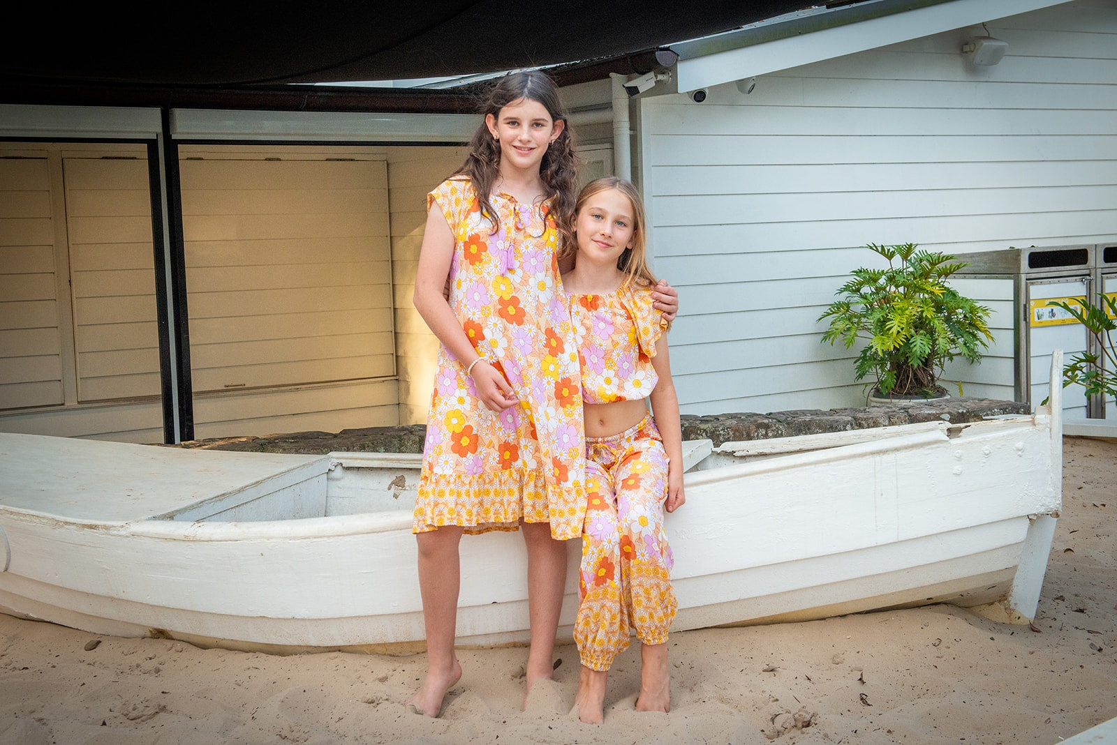 MilaMeli Jesse Frill Dress - Sun Daisy