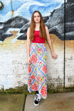 MilaMeli Maeve Maxi Skirt Butterfly Patch Print.