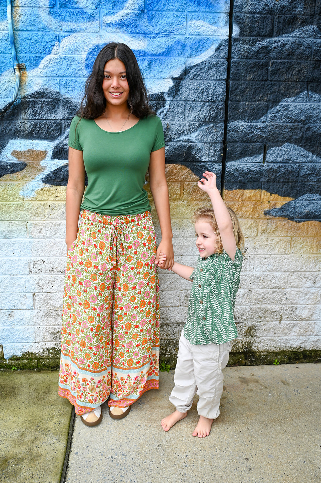 Meli Lounge Pants-Festival Garden Print