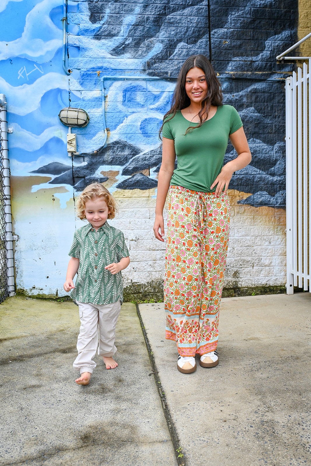 Meli Lounge Pants-Festival Garden Print