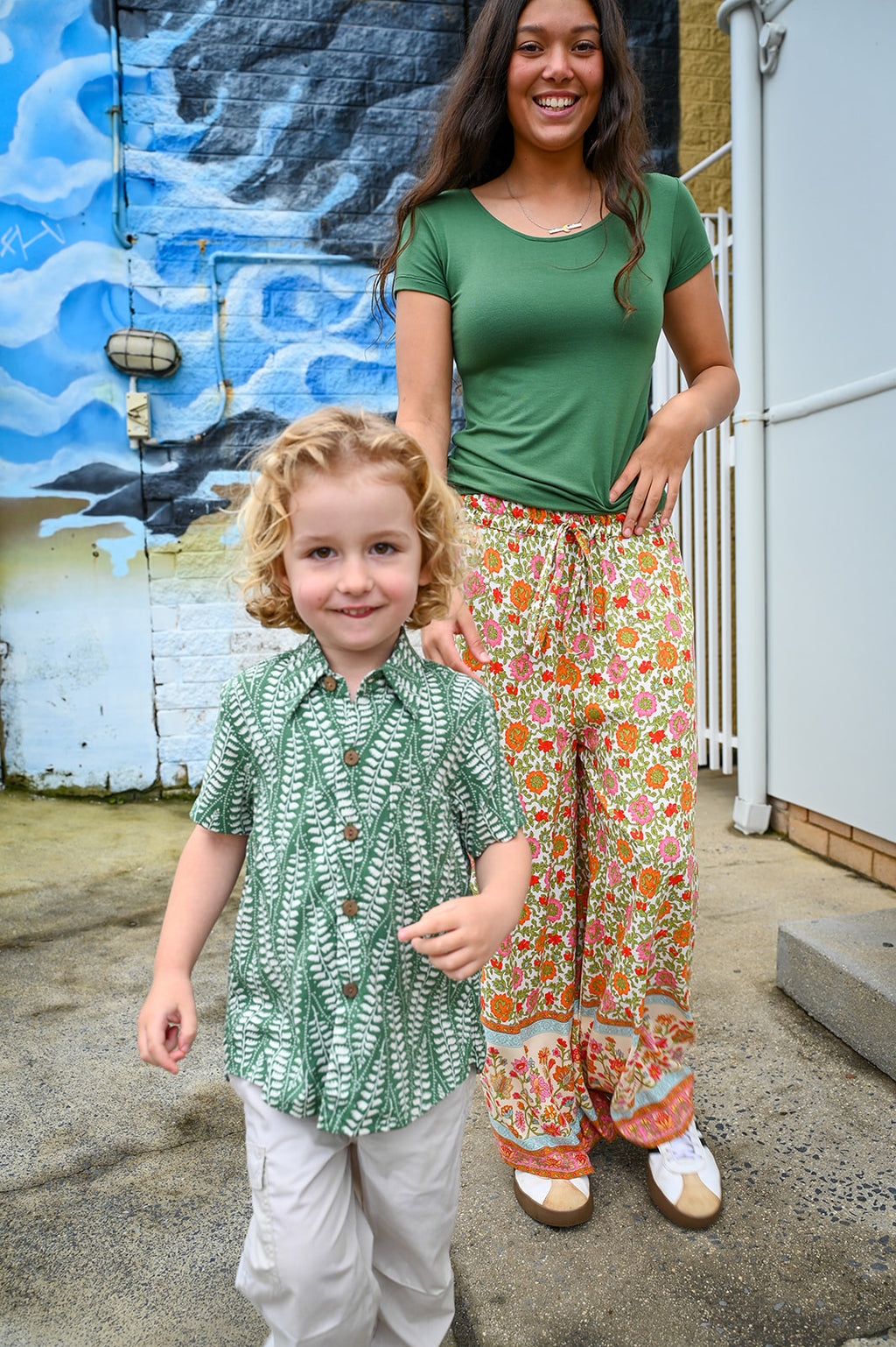 Meli Lounge Pants-Festival Garden Print
