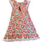 MilaMeli Jesse Frill Dress - Fiesta Bloom White