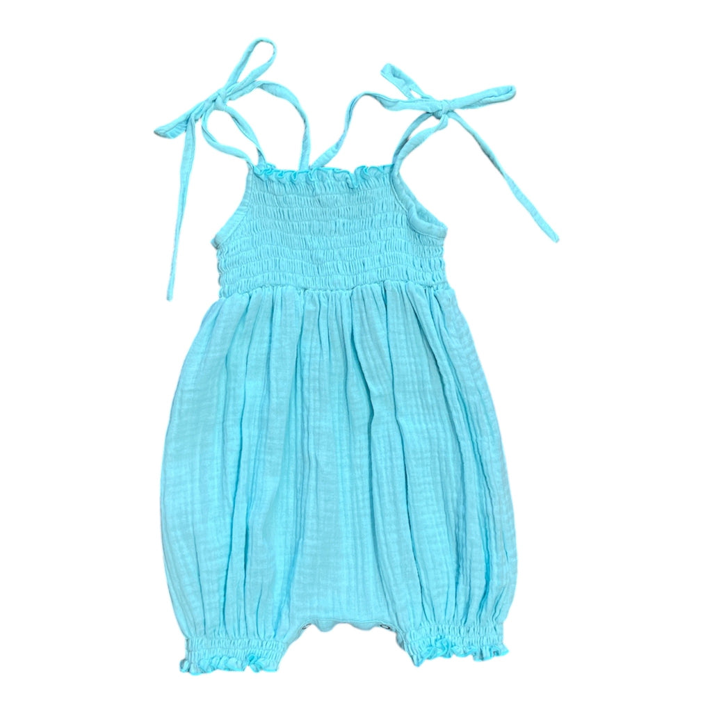 Chloe Jumpsuit Oceania Aqua Muslin Cotton