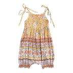 MilaMeli Baby Chloe Jumpsuit Sunrise Botanica Print