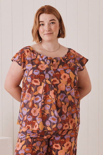 Mahashe Ruby Top - Poppy Peach