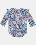 Toshi S25 Swim Onesie L/S Ripple Wattle Dusk