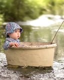 Toshi S25 Swim Onesie L/S Ripple Wattle Dusk