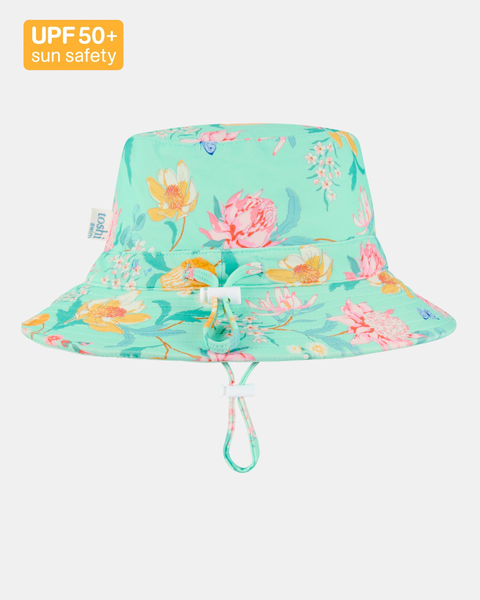 Toshi Paradise Waratah Mint Swim Sunhat