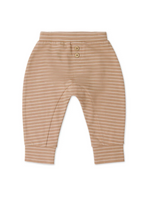 Jamie Kay' 25 Organic Cotton Shaun Pant - Daily Stripe Pale Terracota/Buff