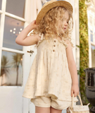 Jamie Kay' 25 Organic Cotton Muslin Ellie Top Pauline Chamomile