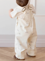 Jamie Kay' 25 Blair Overalls - Playful Kittens Whisper White Large