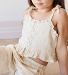 Jamie Kay' 25 Organic Cotton Muslin Mirabel Top Pauline Chamomile