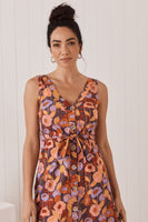 Mahashe Sunday Dress Poppy Peach