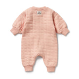 W&F W25 Pretty Pink Organic Quilted Growsuit