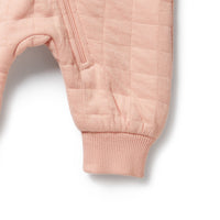 W&F W25 Pretty Pink Organic Quilted Growsuit