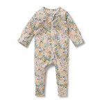 W&F W25 Tiny Bloom Organic Zipsuit with Feet - WFW2527-04