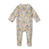 W&F W25 Tiny Bloom Organic Zipsuit with Feet - WFW2527-04