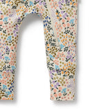 W&F W25 Tiny Bloom Organic Zipsuit with Feet - WFW2527-04