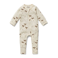 W&F W25 Trixie Horse Organic Zipsuit with Feet