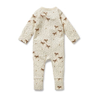 W&F W25 Trixie Horse Organic Zipsuit with Feet