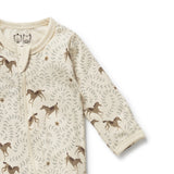 W&F W25 Trixie Horse Organic Zipsuit with Feet