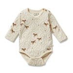 W&F W25 Trixie Horse Organic Bodysuit