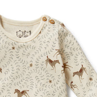 W&F W25 Trixie Horse Organic Bodysuit