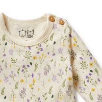 W&F W25 Bella Floral Organic Bodysuit - WFW2530-05