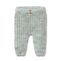 W&F W25 Moss Speckle Organic Knitted Legging