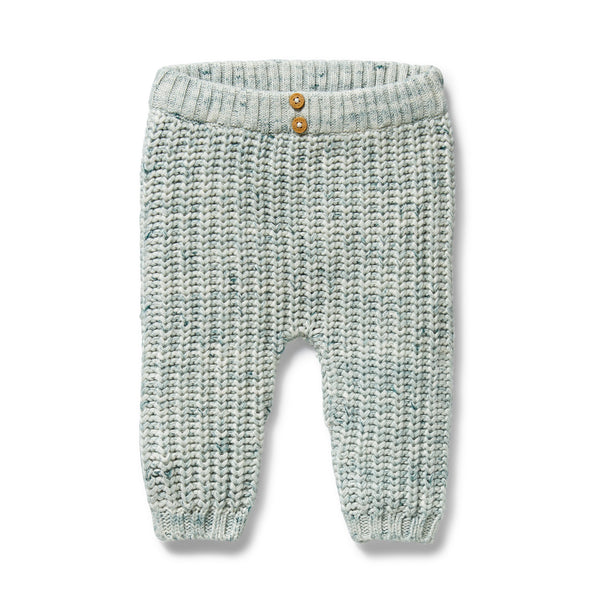 W&F W25 Moss Speckle Organic Knitted Legging