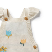 W&F W25 Flower Pop Organic Cotton Knitted Jacquard Overall