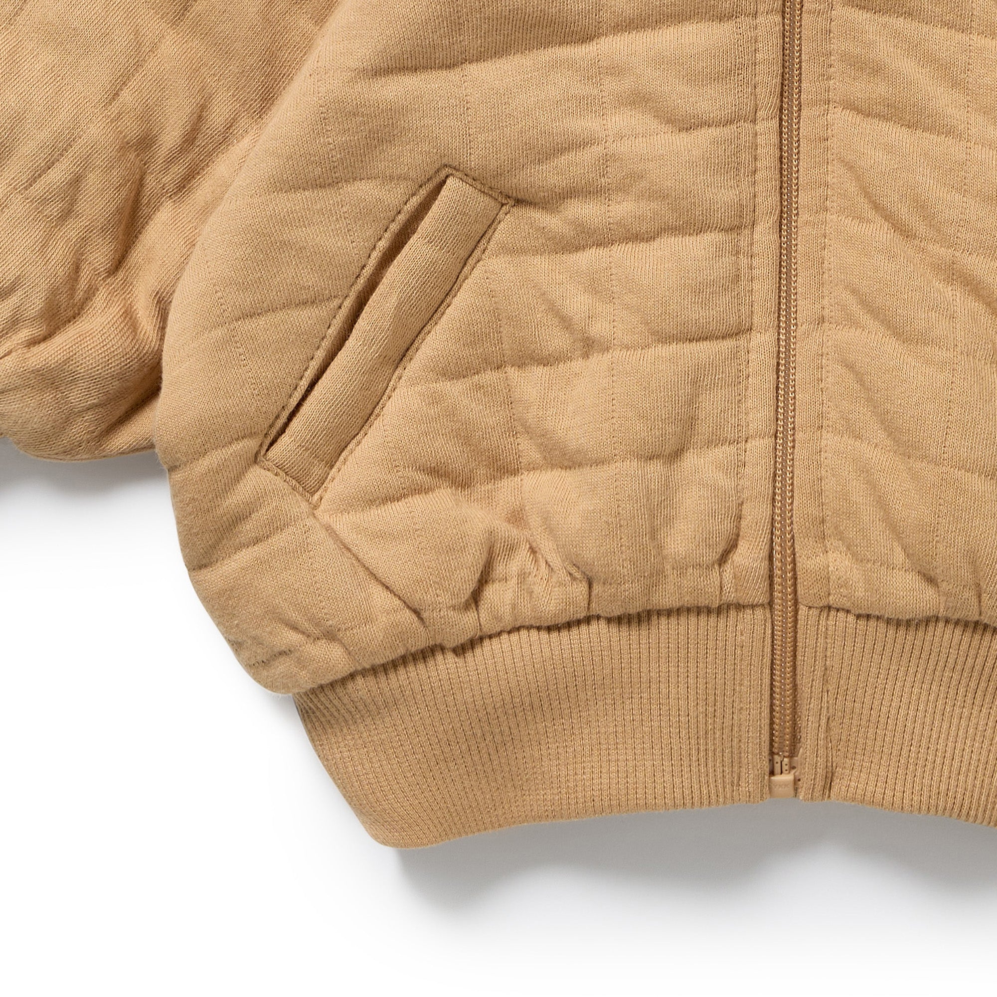 Wilson + Frenchy Honey Fawn Organic Quilted Jacket