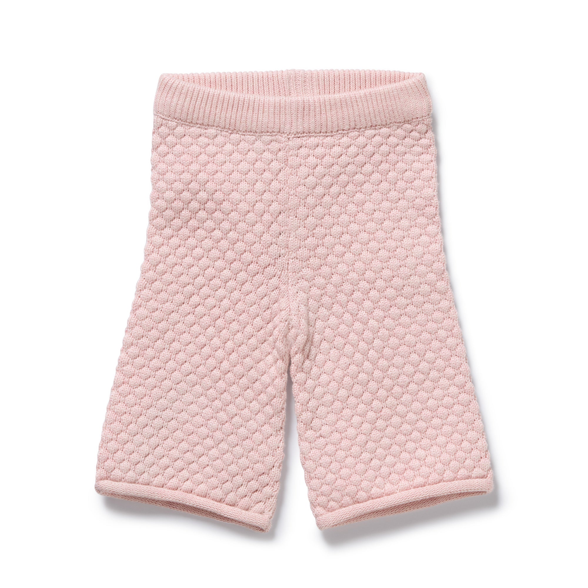 Wilson & Frenchy Organic Knitted Bubble Pant Marshmallow Pink