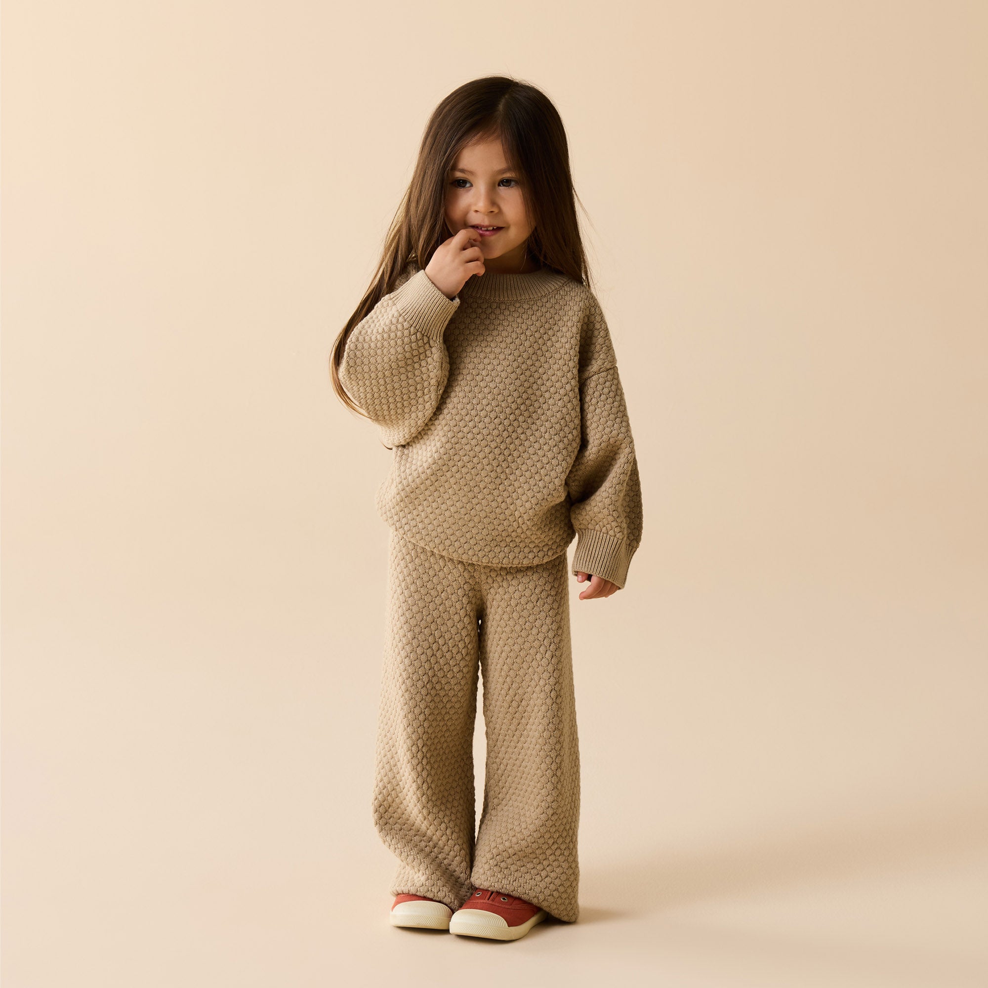Wilson & Frenchy Organic Knitted Bubble Pant OAT
