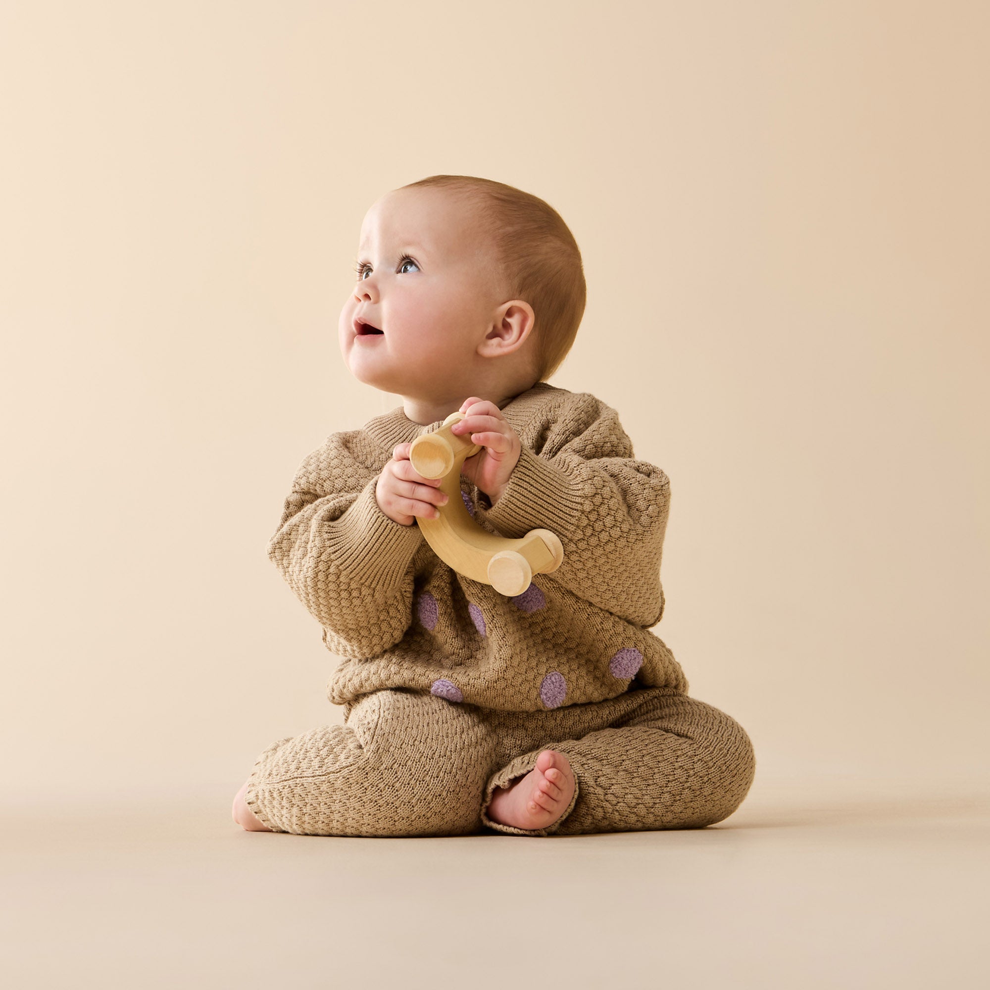 Wilson & Frenchy Organic Knitted Bubble Pant OAT