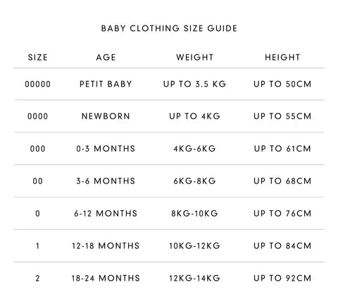 Wilson and Frenchy Size Guide for kids and youth
