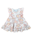 MHS24 Bebe Abby Print Tiered Dress