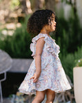MHS24 Bebe Abby Print Tiered Dress