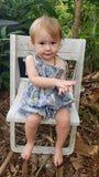 MilaMeli Chloe  Baby Jumpsuit Forget Me Not Blue